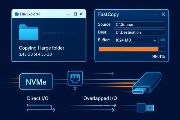 FastCopy in-depth review showing real-world file copy performance and interface