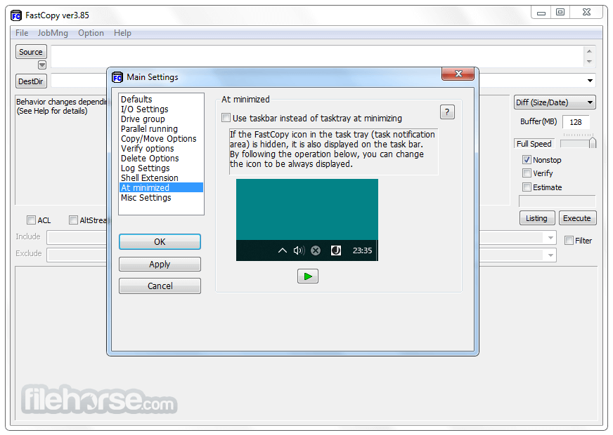 FastCopy completed transfer log with file count and error report